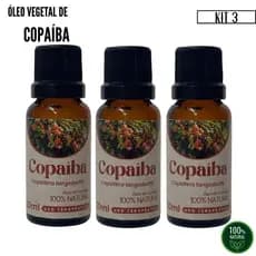 Kit 3 X Óleo de Copaíba 100% natural  20 ml Biosencia