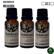 Kit 3 X Óleo de Melaleuca 100% natural 20 ml Biosencia