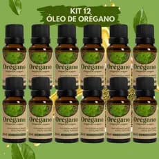 Kit 12 Óleos Vegetais de Orégano 20 ml – Linha Completa para Revenda