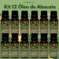 Kit Atacado 12 Óleos de Abacate 20 ml – 100% Natural