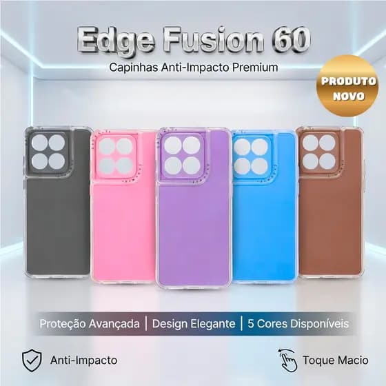 Capinha 2 em 1 Transparente Anti-Impacto Edge Fusion 60 – G'MODELO – Proteção Premium + Design Moderno