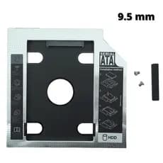 ADAPTADOR CADDY PARA SEGUNDO HD OU SSD 9.5mm PARA NOTEBOOK