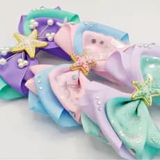 laços de cabelo infantil fundo do mar sereia/ laços infantil/laços princesas Disney-halloween
