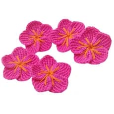 Flor Moana /Flor Moana em crochê /Flor hibisco