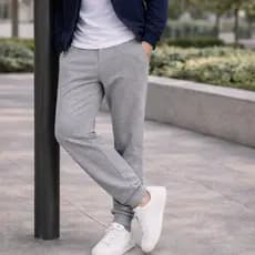 Calça Moletom Masculina Com Punho Premium