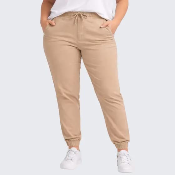 Calça Jeans/sarja Feminina Jogger Plus Size G1 G2 G3 G4 VARIAS CORES