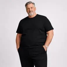 Camiseta Básica Masculina Plus Size Camisa 100% Algodão