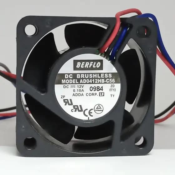 VENTOINHA 40X40X20 12V ROLAMENTO 0.10AMP 7800 RPM AD0412HBC56(T)