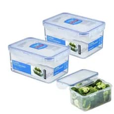 Kit 2 Potes Hermético Cozinha Multiuso Lock&lock 1100ml