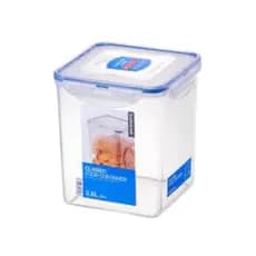 Pote hermético com tampa 4 travas porta mantimentos e cereais Lock&Lock 2,6L