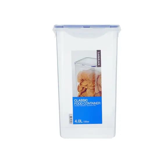 Pote hermético alto com tampa 4 travas porta mantimentos e cereais grande Lock&Lock 4 L