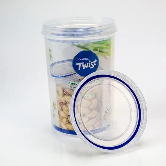 Pote Redondo Hermético com tampa tipo rosca - linha Twist - Lock&Lock - 1900ml