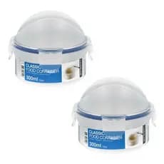 Kit 2 Potes Hermético Porta Cebolas  Lock&lock 300ml
