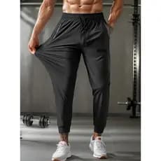 Calça Masculina Com Elastano Para Academia Esportiva Fitness Slim Fit Jogger Dry Fit Furadinho Leve Praticar Esportes