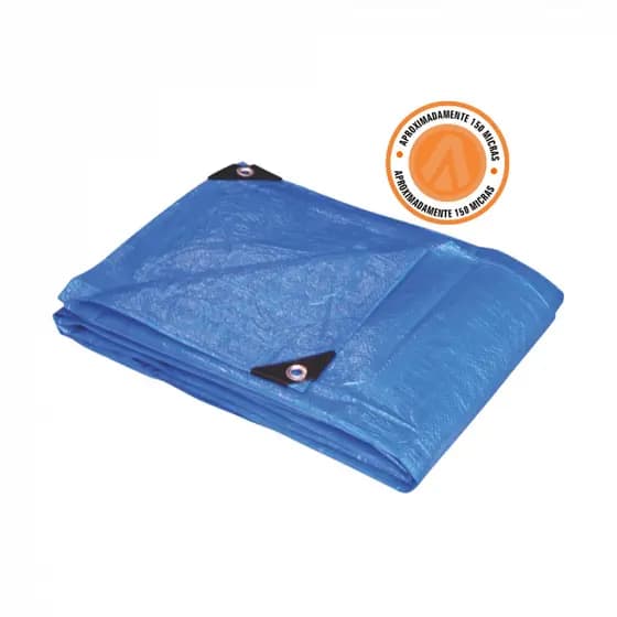 Lona de polietileno - 8 X 4 m - azul - 100 g/m² - 150 Micras - Ajax