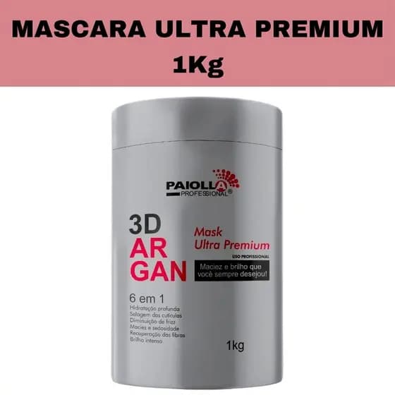 Paiolla B-tox Argan 3D (6 Em 1) Mask Ultra Premium - 1kg