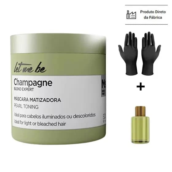 Let Me Be - Máscara Matizadora Champagne 500 g - Efeito Pérola