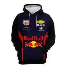 Blusa De Frio Redbull Esportiva Casaco Com Capuz Canguru