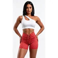 Short Para Academia Com Cordinha Frontal suplex poa Zero transparência