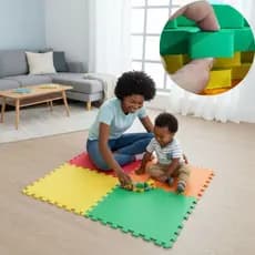 KIT 24 PEÇAS TATAME EVA GROSSO MEDIDAS DE 50X50X2 CM  (20MM) INFANTIL BEBÊ CRIANÇA ESPORTE PISO