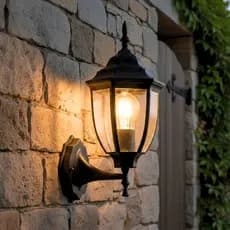 Arandela Iluminação Lustre de Parede Design Colonial Rústica Bivolt 110/220v Lâmpada E27 Preta