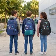 Mochila Astronauta Infantil Unissex Escola Bolsa Acampamento Resistente Impermeável Ortopédica