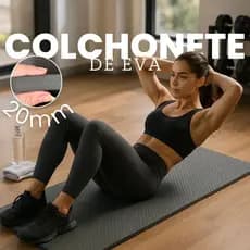 Colchonete EVA 100X50cm Grosso 20MM Academia Atividades Físicas Exercícios Anti Impacto Emborrachado