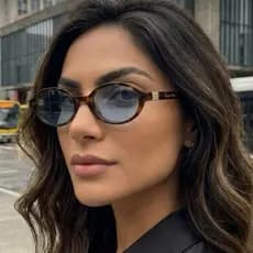 Óculos de sol feminino oval elegante UV400 ELECTRA