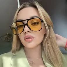 Óculos de sol Aviador redondo Oversized Maximalista retrô lente cosmética UV400 feminino masculino unissex