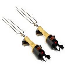 Kit com 2 Espetos Giratórios Elétricos Power Churrasco Churrasqueira Top Premium Carne