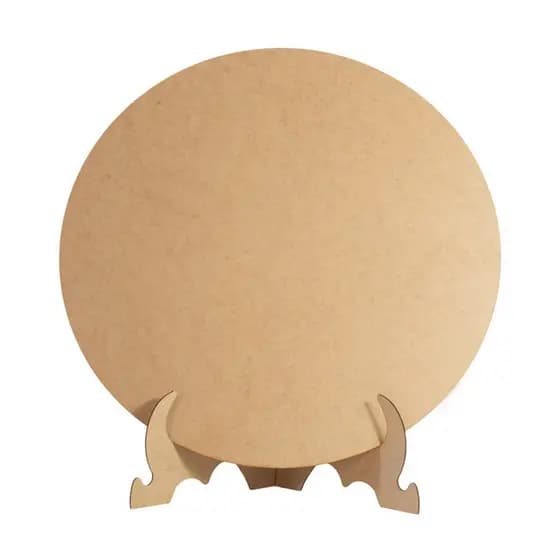 Mini Painel De Festa Redondo 50cm Com Suporte Em MDF 2,5 mm Mini Festas Decoração Mesa Pronta Entrega