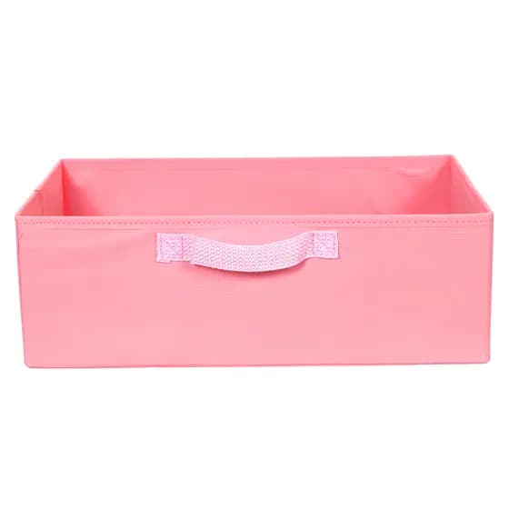 Caixa Organizadora Grande Armário Closet Alça - ROSA