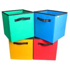 KIT 4 - Cesto Organizador Médio Multifuncional Casa