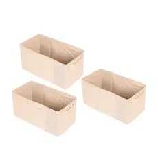 KIT 3  Caixa Organizadora Colorida 14x15x28 com Alça
