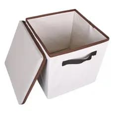 Caixa Organizadora Em Tecido De 28x30x28cm C/ Alça e Tampa