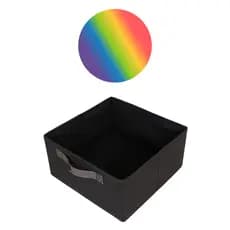 Caixa Organizadora Brinquedos e Escritório Prática Colorida 28x15x28