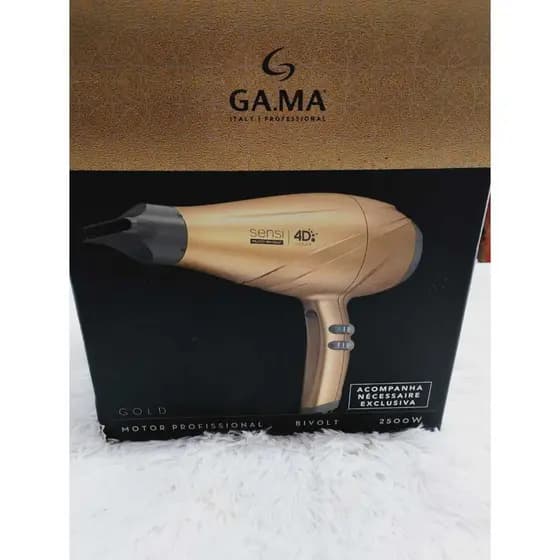 Secador de Cabelo Gama Sensi 4D 2500W Dourado Bivolt(Ler descrição)