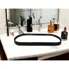 BANDEJA ESPELHADA DECORATIVA MULTIUSO BANHEIRO LAVABO LIQUIDAÇÃO