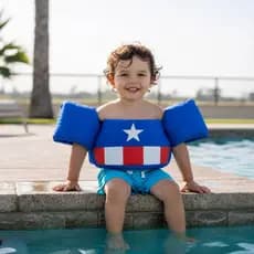 Colete Boia Infantil Flutuação Não Fura Nylon Alta Resistência Piscina Verão Envio Imediato