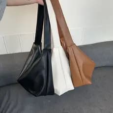 Textura elegante, estilo preguiçoso couro macio, extra grande capacidade casual de um ombro cross-body bolsa feminina618