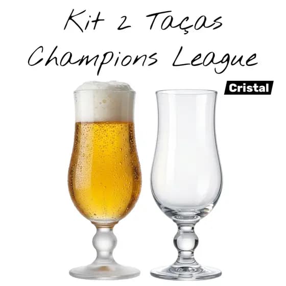 2 Taça de Cerveja Cristal Artesanal Premium caixa com 2/4/6 unidades