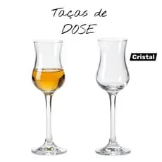 2 Taça de Cristal Whisky Degustação Presente Namorado Pai Homem PREMIUM com 2/4/6 unidades
