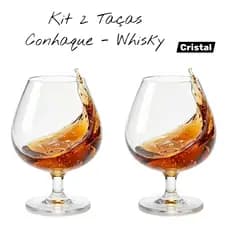 Taças de Cristal com 2 unidades p/ Cognac ou Conhaque 690 ml