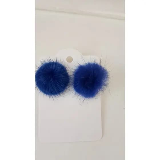 Brinco de pompom do Brasil Brincos de pompom Brinco divertido de pompons do Brasil