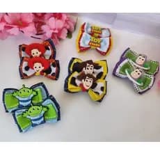 laço infantil pequeno do Toy Story Parzinho infantil de menina do Toy Story Parzinho de cabelo infantil Toy Story