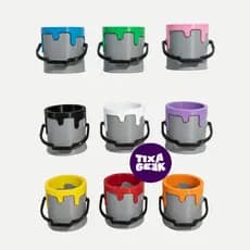 Porta Objetos Canetas Lápis Balde de Tinta Personalizavél Organizador de mesa porta-lápis e canetas material Escolar