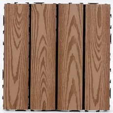 Kit 5 Deck Placa D Madeira Plástica 30x30cm C/ Base Plástica