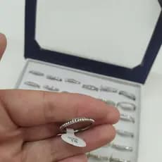 Caixa De Anel Aparador Cravejado Aço Inox 2mm
