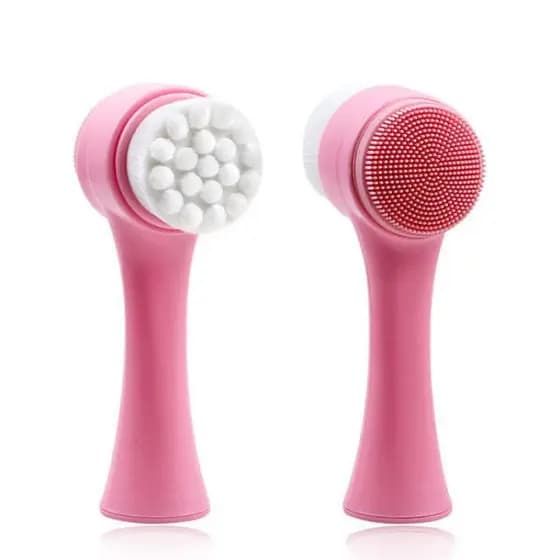 Escova para limpeza facial e massagem elimina cravos e pele oleosa