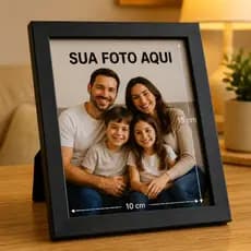 Quadro personalizado com sua foto moldura com vidro e foto 4K de qualidade premium porta retrato